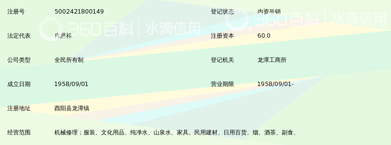 重慶市酉陽第一中學校五七工廠
